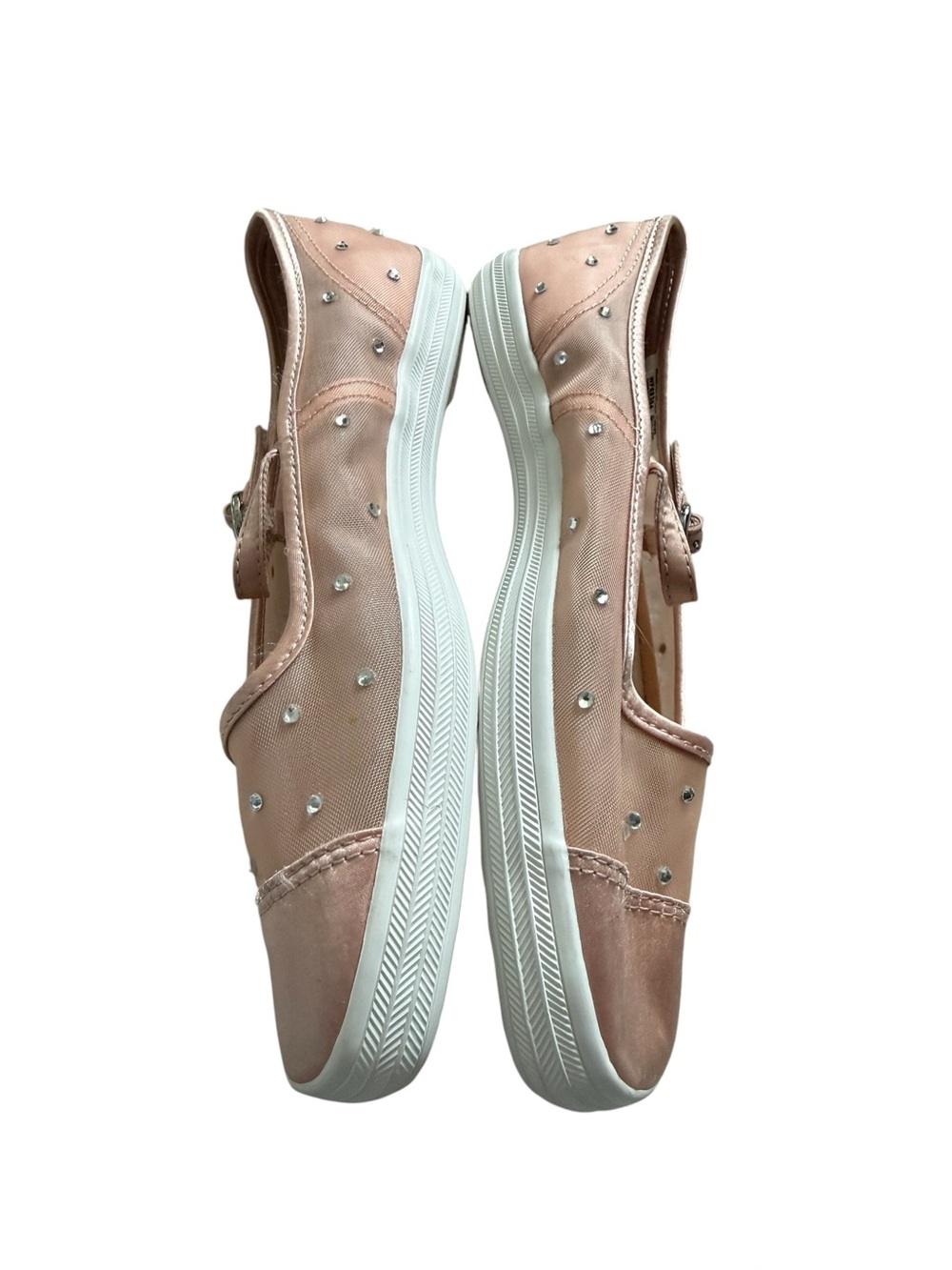 Keds Square Toe Mary Jane Sheer Mesh Jewels in Pink Size 7 - Picture 4 of 6